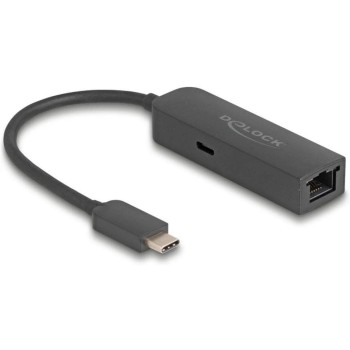 Delock USB Typ-C for LAN Adapter, with Power Delivery 100W