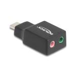 Delock Carte son USB-C mâle - 2x3,5mm jack Plug & Play