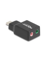 Delock Carte son USB-C mâle - 2x3,5mm jack Plug & Play