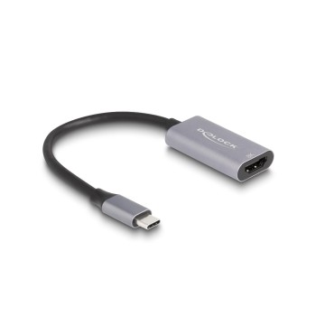 Delock USB-C Adapter for HDMI 8K, with HDR Funktion Aluminium