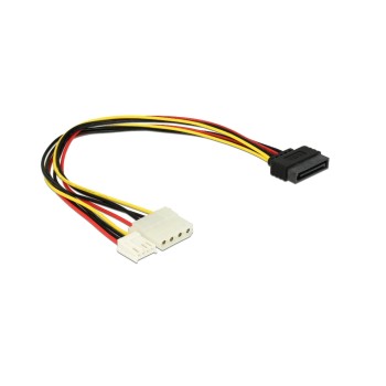 SATA/Molex Adaptercable, 16cm, Adapter for SATA for Molex+Floppy 3Pin SATA/Molex Adaptercable, 16cm, Adapter for SATA for Molex+Floppy 3Pin