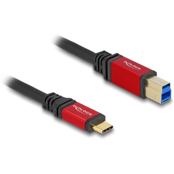 Delock USB3.2 cable C-Stecker - B-Stecker, 1.0m, 5Gbps, Gen1, black 
