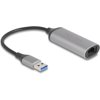 Delock USB3.2 Gen2 Typ-A for LAN Adapter, 0.01/ 0.1/1/2.5/5Gbps Delock USB3.2 Gen2 Typ-A for LAN Adapter, 0.01/ 0.1/1/2.5/5Gbps