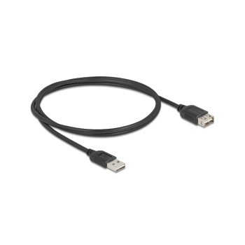 Delock USB2.0 Verlängerungscable A-A, 1.0m, EASY USB, beidseitig einsteckbar, black  Delock USB2.0 Verlängerungscable A-A, 1.0m, EASY USB, beidseitig einsteckbar, black