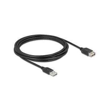 Delock USB2.0 Verlängerungscable A-A, 3.0m, EASY USB, beidseitig einsteckbar, black  Delock USB2.0 Verlängerungscable A-A, 3.0m, EASY USB, beidseitig einsteckbar, black