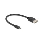 Delock Câble USB 2.0 EASY-USB USB A - Micro-USB B 0.2 m