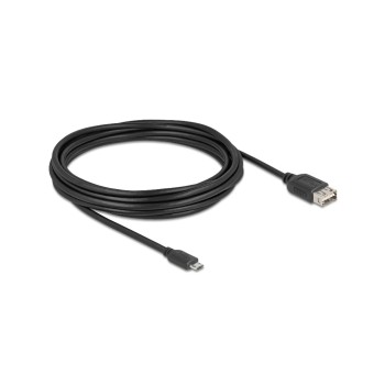 Delock USB2.0 cable EASY USB A-MicroB, 5.0m, EASY USB, beidseitig einsteckbar, black  Delock USB2.0 cable EASY USB A-MicroB, 5.0m, EASY USB, beidseitig einsteckbar, black