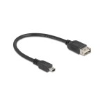 Delock Câble USB 2.0 EASY-USB USB A - Mini-USB B 0.2 m