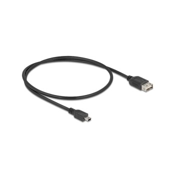 Delock USB2.0 cable EASY USB A-MiniB, 0.5m, USB-A Seite beidseitig einsteckbar, black  Delock USB2.0 cable EASY USB A-MiniB, 0.5m, USB-A Seite beidseitig einsteckbar, black