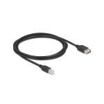 Delock USB2.0 cable EASY USB A-B, 2.0m, USB-A Seite beidseitig einsteckbar, black 