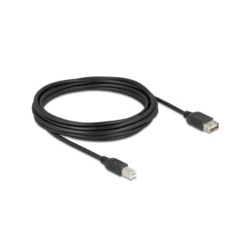 Delock USB2.0 cable EASY USB A-B, 5.0m, USB-A Seite beidseitig einsteckbar, black  Delock USB2.0 cable EASY USB A-B, 5.0m, USB-A Seite beidseitig einsteckbar, black