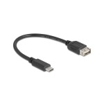 Delock Câble USB 2.0 EASY-USB USB C - USB A 0.2 m