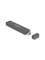 Delock M.2 NVMe SSD Gehäuse USB-A, 10Gbps, M.2 NVMe PCIe, PCIe oder SATA SSD