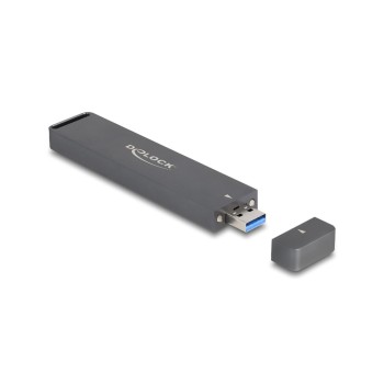 Delock M.2 NVMe SSD Gehäuse USB-A, 10Gbps, M.2 NVMe PCIe, PCIe oder SATA SSD Delock M.2 NVMe SSD Gehäuse USB-A, 10Gbps, M.2 NVMe PCIe, PCIe oder SATA SSD
