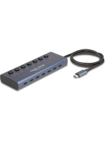 Delock USB-C Hub, 7 Port, 7xUSB-C, 1xPD3.0