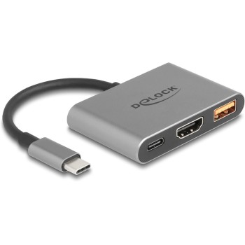 Delock Adapter USB-C for HDMI/USB A+C, 4K30Hz, USB 10 Gbps Delock Adapter USB-C for HDMI/USB A+C, 4K30Hz, USB 10 Gbps