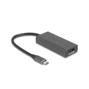 Delock USB-C Adapter for HDMI/DP 8K, Combo, with HDR Funktion Aluminium