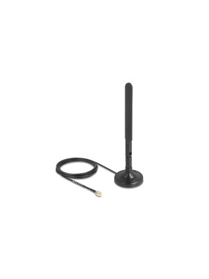 Delock Antenne Wi-Fi WiFi 6 RP-SMA mâle 3 dBi RP-SMA 3 dBi Rayonnement omni directionnel Delock Antenne Wi-Fi WiFi 6 RP-SMA mâle 3 dBi RP-SMA 3 dBi Rayonnement omni directionnel