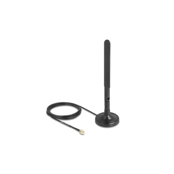 Delock WLAN Antenne, 3dBi, WiFi 6, 3m, RP-SMA, omnidirektional, 2.4Ghz, 5Ghz Delock WLAN Antenne, 3dBi, WiFi 6, 3m, RP-SMA, omnidirektional, 2.4Ghz, 5Ghz