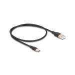 Delock Câble USB 2.0 Silicone USB A - USB C 0.5 m