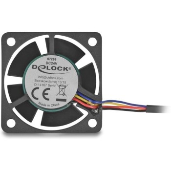 Delock Case ventilator 40x40x20mm, 24V, Axiallüfter, black , 24V DC Delock Case ventilator 40x40x20mm, 24V, Axiallüfter, black , 24V DC
