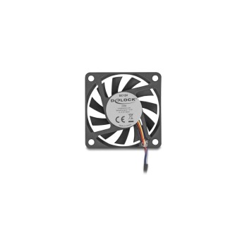 Delock Case ventilator 60x60x10mm, 12V, Axiallüfter, black , 12V DC Delock Case ventilator 60x60x10mm, 12V, Axiallüfter, black , 12V DC