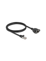 Delock Câble patch Câble de rallonge Cat 6A, S/FTP, 1 m, Noir