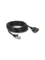 Delock Câble patch Câble de rallonge Cat 6A, S/FTP, 5 m, Noir