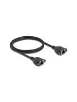 Delock Câble patch Câble de rallonge Cat 6A, S/FTP, 1 m, Noir