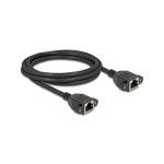 Delock Câble patch Câble de rallonge Cat 6A, S/FTP, 2 m, Noir