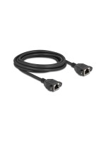 Delock Câble patch Câble de rallonge Cat 6A, S/FTP, 3 m, Noir
