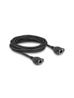 Delock Câble patch Câble de rallonge Cat 6A, S/FTP, 5 m, Noir