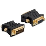 Adapter DVI-A-Stecker pour VGA-Buchse, 24+5 Pin DVI Stecker auf VGA 15Pin Buchse