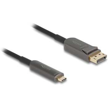 Delock USB-C - DisplayPort Kabel, AOC, 30m, 8K 60Hz, HDR, 40Gbps