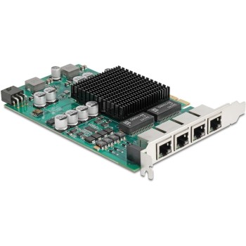 Delock PCI-Express x4 Karte 4xRJ45 PoE+, 10/100/1000Mbps, Intel i350 Chipsatz Delock PCI-Express x4 Karte 4xRJ45 PoE+, 10/100/1000Mbps, Intel i350 Chipsatz