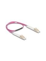 Delock Câble patch à fibre optique Multimode LC – LC, OM4, Duplex, 0.5 m