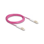 Delock LWL Duplex Patchkabel, OM4, 5m, Multimode 50/125µm, LC-LC, Winkelbar