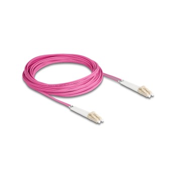 Delock Câble patch à fibre optique Multimode LC – LC, OM4, Duplex, 10 m