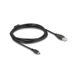 Delock USB2 Kabel A-MiniB, 1.5m, schwarz, für USB2.0 Geräte, 480 Mbps