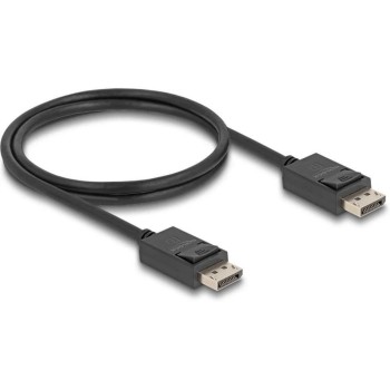 Delock DisplayPort cable 16K 60Hz, 1.0m, 80 Gbps, DP2.1