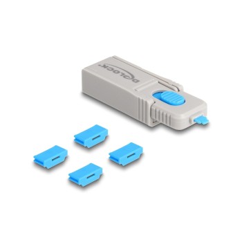 Delock HDMI Port Blocker Set, HDMI, 5 Stk, Schutz von Ports, with Verschlusswerkzeug