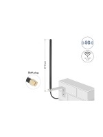Delock 5G LTE Antenne SMA Stecker, 5 dBi, Wandmontage, outdoor, omni, 3m