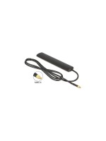 Delock LTE Antenne MMCX Stecker 3 dBi, 3 dBi, omni, black , Klebemontage, 0,9m