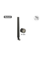Delock WLAN 802.11 ac Antenne RP-SMA St, 7 dBi, omni, drehbar Kippgelenk, black 
