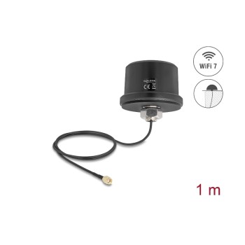 Delock Antenne RP-SMA 3.5 dBi Rayonnement omni directionnel Delock Antenne RP-SMA 3.5 dBi Rayonnement omni directionnel