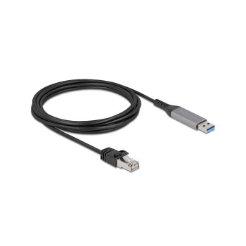 Delock USB-Kabel A-RJ45, 3m, Gigabit 10/100/1000, USB-A zu RJ45 Delock USB-Kabel A-RJ45, 3m, Gigabit 10/100/1000, USB-A zu RJ45