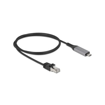 Delock USB-Kabel C-RJ45, 1m, Gigabit 10/100/1000, USB-C zu RJ45 Delock USB-Kabel C-RJ45, 1m, Gigabit 10/100/1000, USB-C zu RJ45