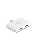 Delock Adaptateur USB Type-C 10 Gbps, 4K 60 Hz, 92 W, blanc