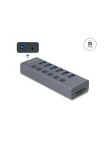 Delock Hub, Externer, USB 5 Gbps, 6 Port, with Schalter