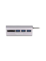 Delock Hub USB (3 ports, 5 Gbps, lecteur de cartes SD et Micro SD)